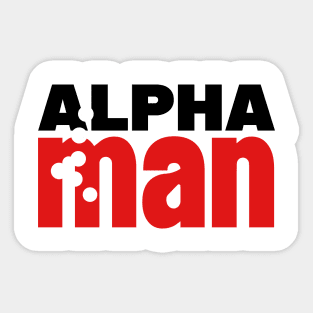 ALPHA MAN Sticker